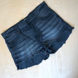 Express Dark Denim Jean Shorts